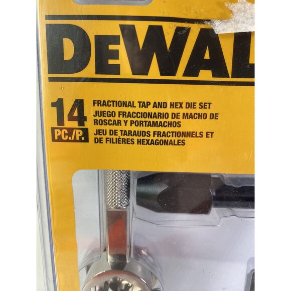 Dewalt 14pc SAE Fractional Tap and Hex Die Set DWA1452 - SEALED NOS - Picture 3 of 8
